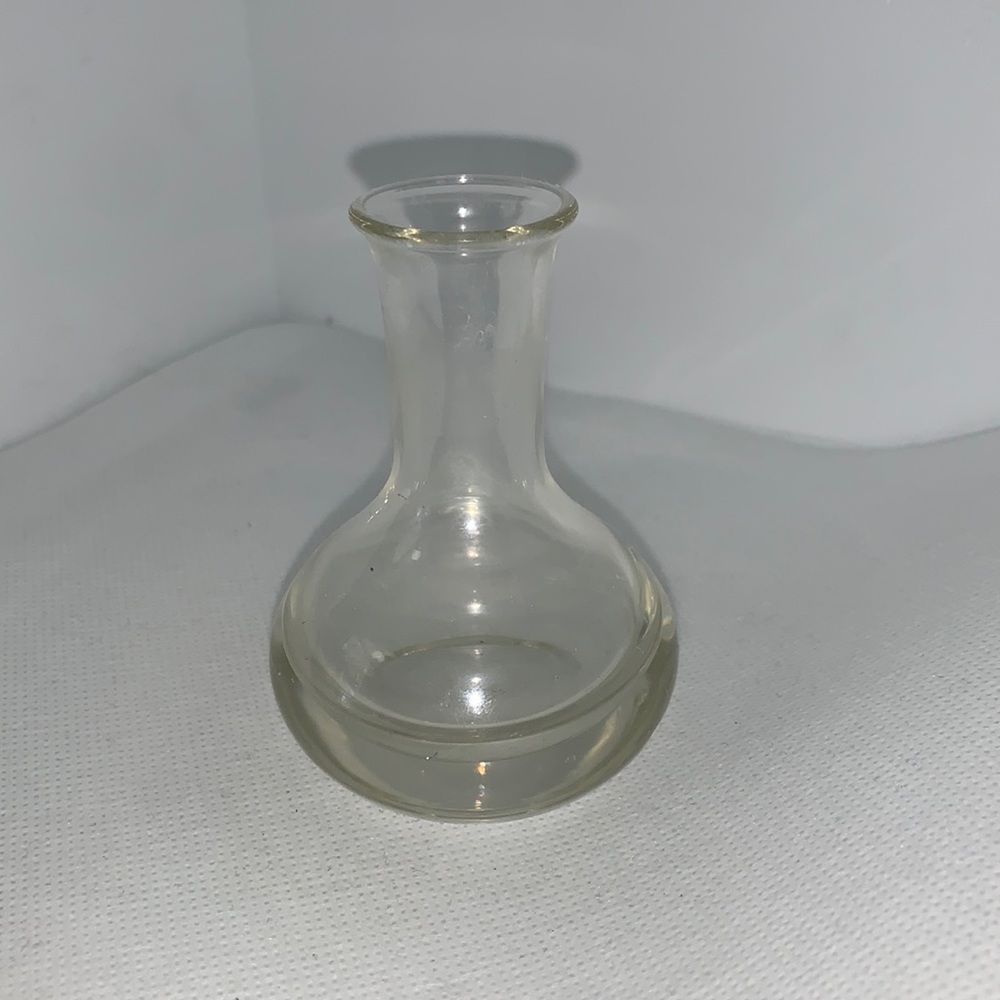 Small glass bud vase